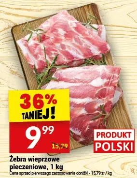 Żebra wieprzowe pieczenione promocja w Twój Market