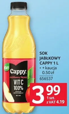 Sok jabłkowy Cappy 1 l promocja w Selgros