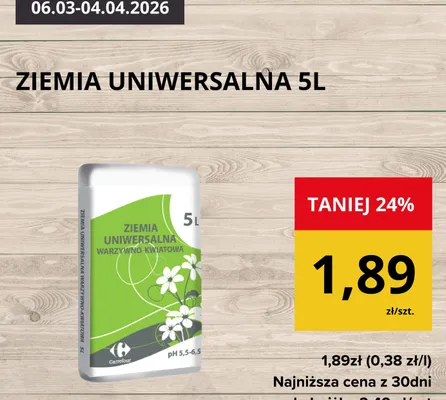 Ziemia uniwersalna warzywno-kwiatowa promocja w Supeco