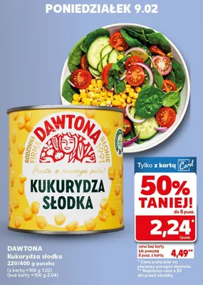 Kukurydza słodka puszka promocja w Kaufland