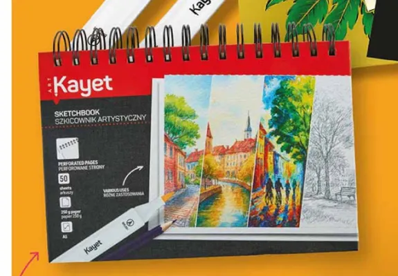 Szkicownik A5 50 arkuszy promocja w Biedronka
