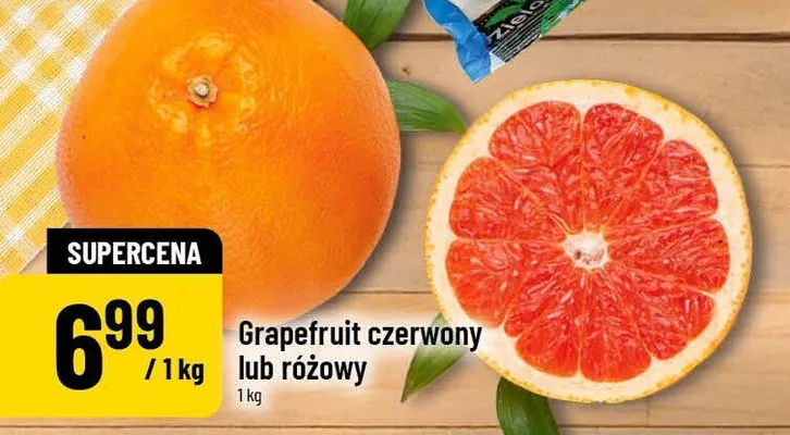 Grapefruit czerwony lub różowy promocja w POLOmarket