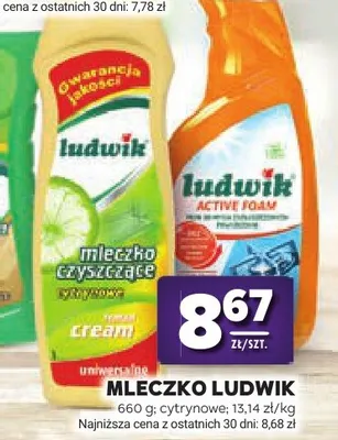 Mleczko czyszczące Ludwik cytrynowe promocja w Stokrotka