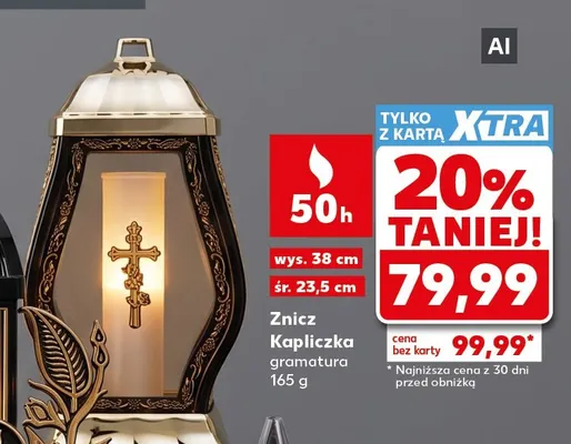 Znicz Kapliczka promocja w Kaufland