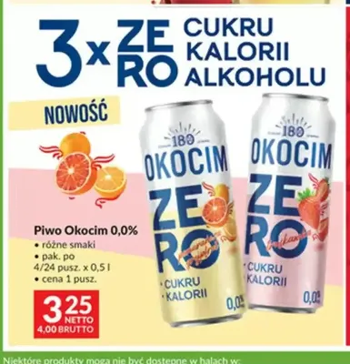 Piwo Okocim 0,0% promocja w Makro