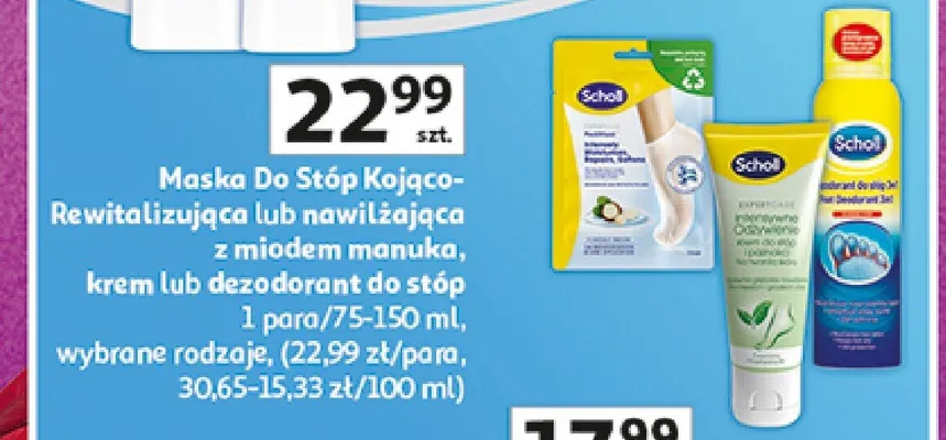 Dezodorant do stóp Scholl promocja w Auchan