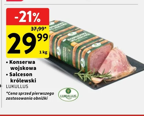 Salceson królewski Lukullus promocja w Intermarche