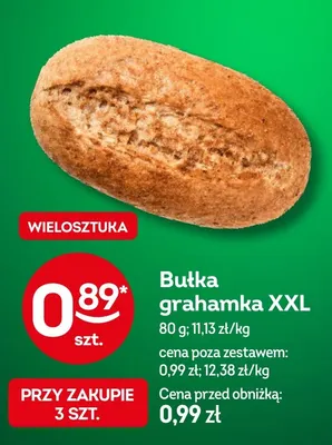 Bułka grahamka XXL promocja w Żabka