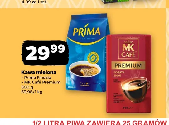 Kawa mielona MK Café Premium promocja w Netto
