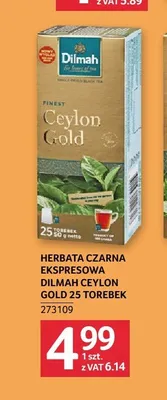 Herbata czarna ekspresowa Dilmah Ceylon Gold promocja w Selgros