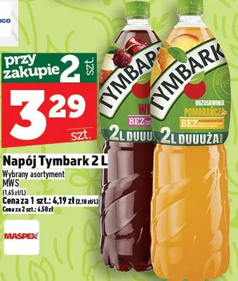 Napój tymbark promocja w TOPAZ