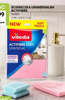 Ściereczka uniwersalna Vileda Actifibre Soft Universal promocja w Intermarche