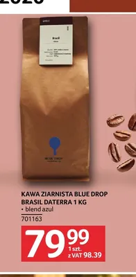 Kawa ziarnista Blue Drop Brasil Daterra blend azul promocja w Selgros