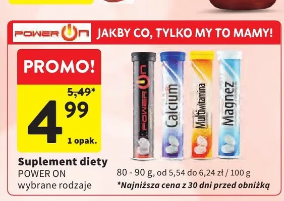 Suplement diety Multiwitamina Power On promocja w Intermarche