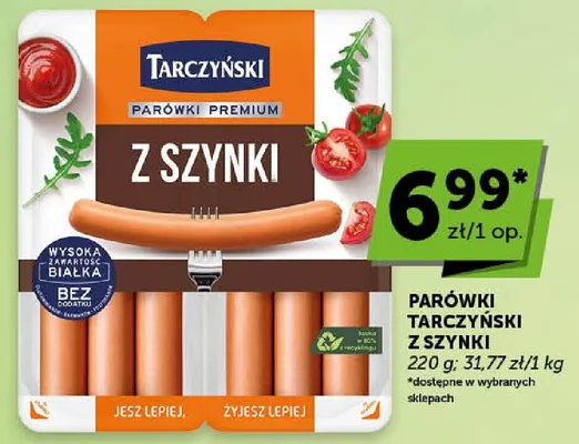 Parówki tarczyński z szynki promocja w Groszek