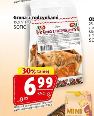 Grona z rodzynkami Sofio promocja w Prim Market
