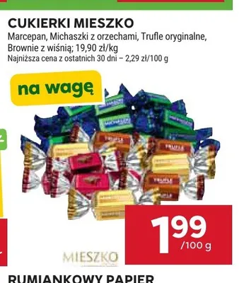 Cukierki Mieszko Brownie z wiśnią promocja w Stokrotka