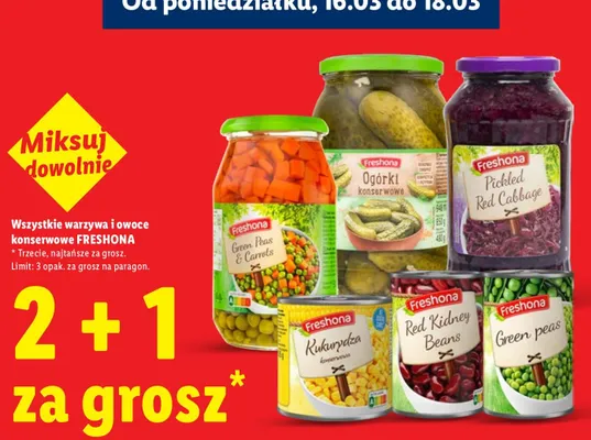 Warzywa i owoce konserwowe Red Kidney Beans promocja w Lidl