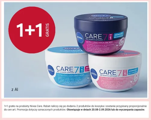 Krem do twarzy Nivea Care promocja w Rossmann