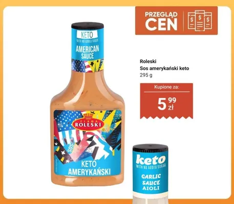 Sos amerykański keto Roleski promocja w Dino