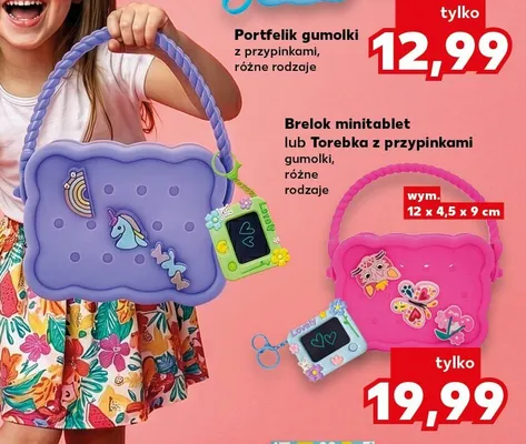 Torebka z przypinkami gumolki 12x4,5x9cm promocja w Kaufland