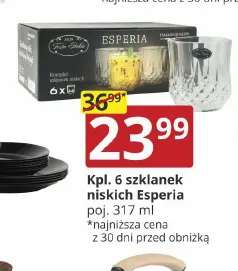 Komplet 6 szklanek niskich Esperia 317 ml promocja w Prymus AGD