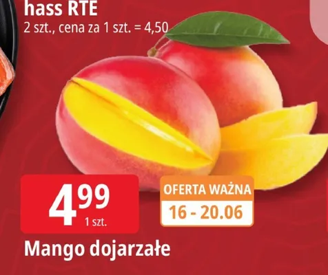 Mango dojrzałe promocja w Leclerc