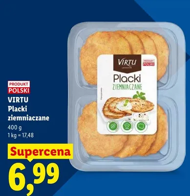 Placki ziemniaczane Virtu promocja w Lidl