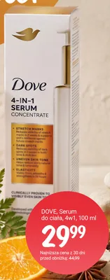 Serum do ciała Dove 4-in-1 Serum Concentrate promocja w Rossmann