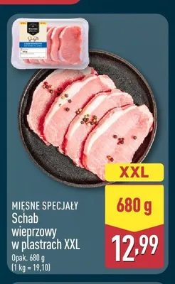 Schab wieprzowy w plastrach XXL Mięsne Specjały promocja w Aldi