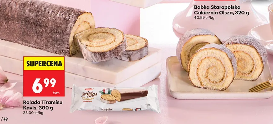Rolada tiramisu Freddi swiss roll promocja w Biedronka