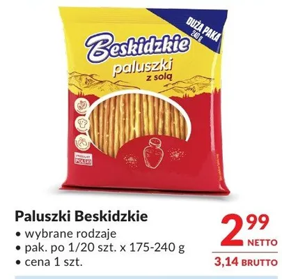 Paluszki Beskidzkie wybrane smaki promocja w Makro
