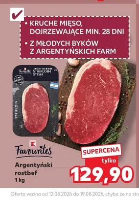 Argentyński rostbef Favourites promocja w Kaufland