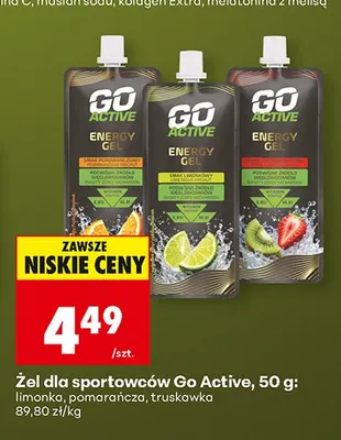 Żel dla sportowców Go Active limonka promocja w Biedronka