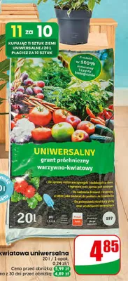 Ziemia kwiatowa uniwersalna promocja w Dino