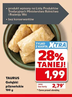 Gołąbki pilzneńskie Taurus promocja w Kaufland
