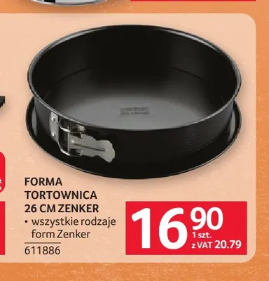 Forma tortownica 26 cm Zenker promocja w Selgros