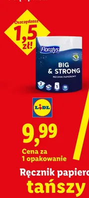 Ręcznik papierowy Floralys Big & Strong 3-warstwowy promocja w Lidl