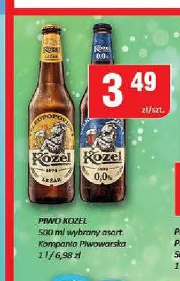 Piwo bezalkoholowe Kozel 0,0% promocja w Chorten
