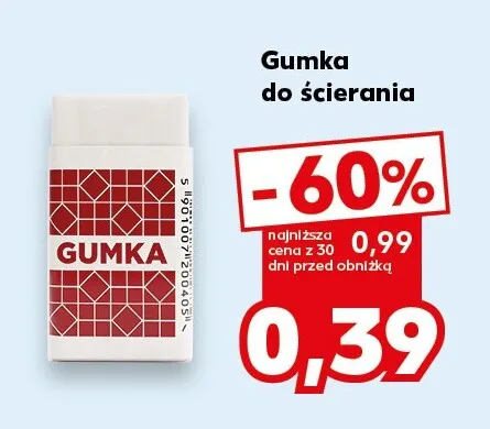 Gumka do ścierania promocja w Kaufland