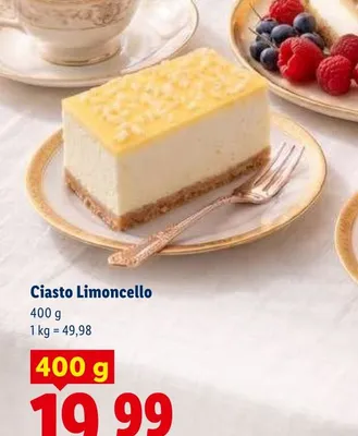 Ciasto Limoncello promocja w Lidl