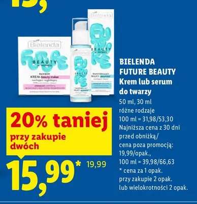 Krem lub serum do twarzy różne rodzaje promocja w Lidl