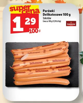 Parówki Delikatesowe Sokołów promocja w TOPAZ