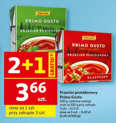 Przecier pomidorowy Primo Gusto promocja w Auchan