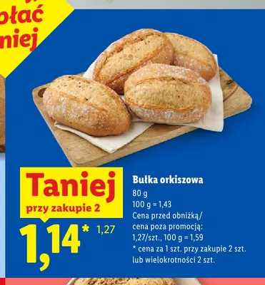 Bułka orkiszowa promocja w Lidl