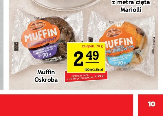 Muffin o smaku śmietankowym Oskroba promocja w Gram Market