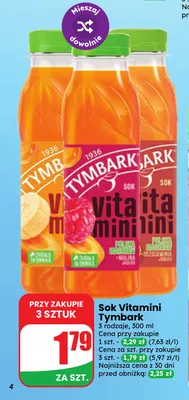 Sok Vitamini Tymbark promocja w Dino