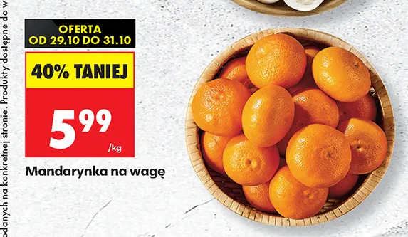 Mandarynki promocja w Biedronka