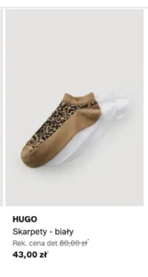 Skarpety HUGO biały promocja w Lounge by Zalando
