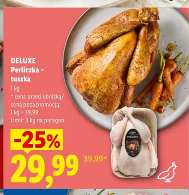 Perliczka tuszka Deluxe promocja w Lidl